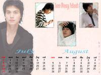 Lee Dong Wook (calender  july & august) ^_^