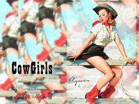 Pin-up cow girl