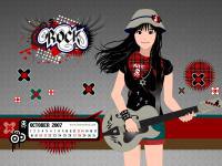 ROCK GiRL - October 2007 Calendar