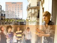 -+TVXQ 2008 Calendar - Apr.+-