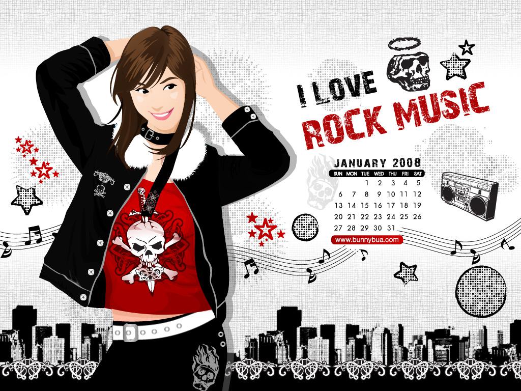 Download this Love Rock Music Wallpaper picture