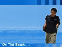 on the beach