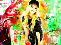 *-Avril Lavigne Rock color full*-