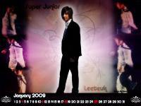 Leeteuk - January Calendar Wallpaper