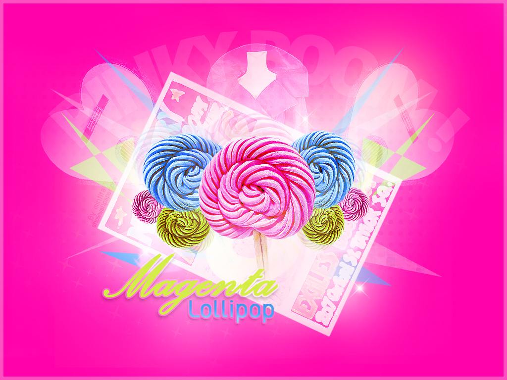 Magenta Lollipop Wallpaper