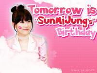 Tomorrow is "SunMiJung's" Birthday ^O^