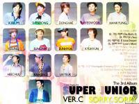 album sorry, sorry  ver.C  :  Super Junior