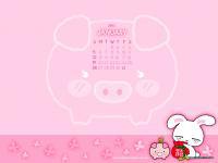 Pink Rabbit Calendar ปี 2003