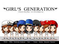 SNSD , GENIE Cartoon Ver.