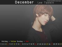 Taemin....Calendar Dec