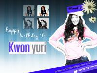 HBD. Kwonyuri  My love {Snsd}