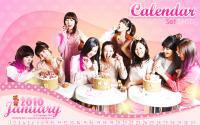 Calendar2010 Set SNSD : ปฏิทินเดือนมกราคม