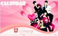 Calendar2010 Set Shinee : ปฏิทินเดือนกุมภาพันธ์