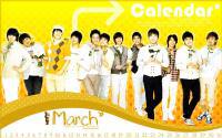 Calendar2010 Set Super Junior : ปฏิทินเดือนมีนาคม