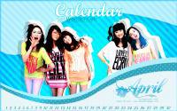 Calendar2010 Set Wonder Girl : ปฏิทินเดือนเมษายน 