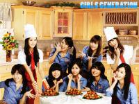SNSD in the kitchen room