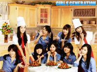 SNSD in the kitchen room