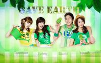 Siwon YoonA Taeyeon Sunny  save earth