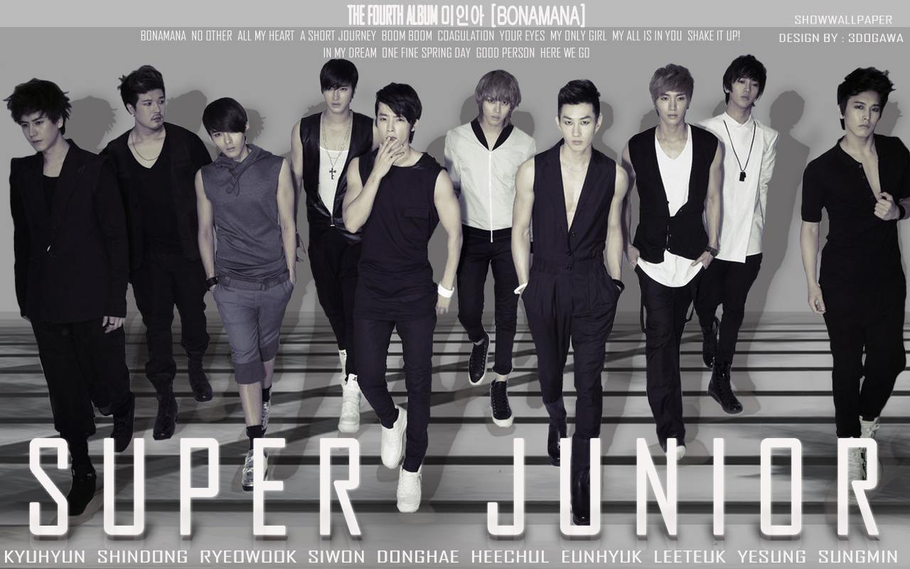 Super Junior 4th Album quot;BONAMANAquot; Tracklist Wallpaper