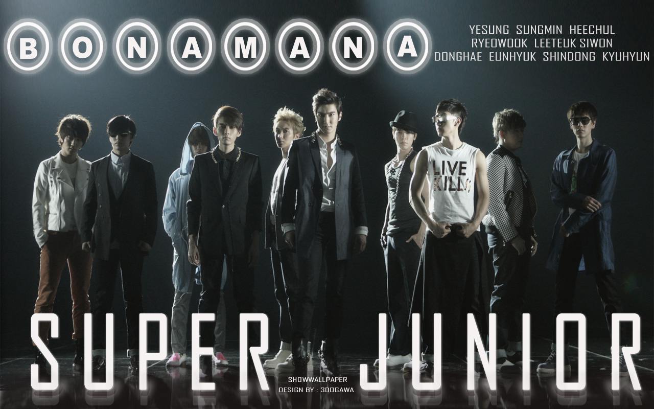 Super Junior in quot;BONAMANAquot; Wallpaper