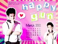 +Happy Day with Gun the star [calendar : March]+volume.2