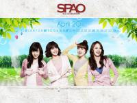 SNSD : SPAO With Calendar April 2011