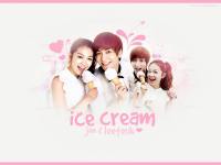 ice cream joo & leeteuk .