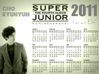 Super Junior Kyuhyun 2011 Calendar