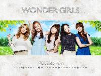 Wonder Girls With Calendar November 2011