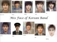 Mix Faces of Korean Band