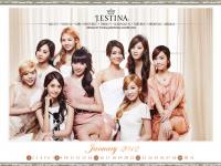 SNSD ♥ J.ESTINA With Calendar January 2012