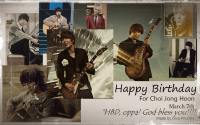 Choi Jong Hoon "FT Island" Birthday