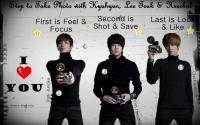 [Just For Fun] Step to Take Picture with Lee Teuk, Hee Chul & Kyu 