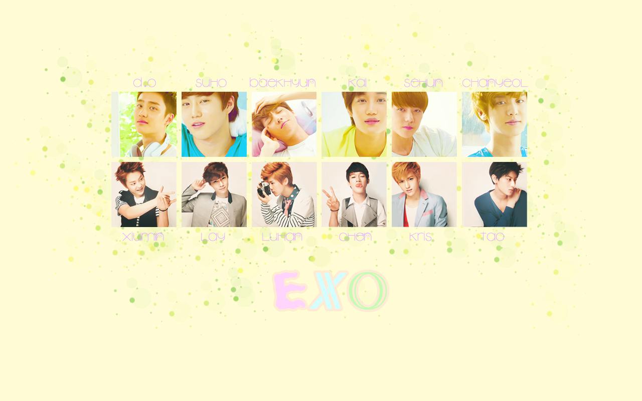 backgrounds tumblr kpop Desktop  EXO  background you bap graphics exo Wallpapers