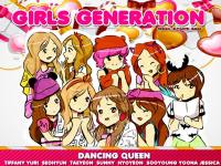 SNSD >< DANCING QUEEN Ver cartoon