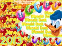 Happy Birthday Donald Duck (9,June 2013)