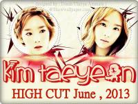 Kim Taeyeon High Cut June 2013