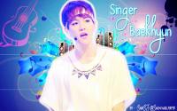 ::Baekhyun Singer in Blue::