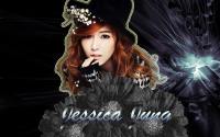 Jessica jung black flower wallpaper