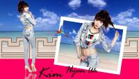 Kim Hyun Ah On the Beach :: Wallpaper