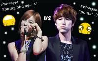 Kyuhyun & Eunjung (KyuJung) Aegyo Battle LOL