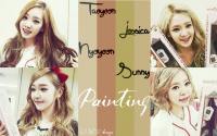 Taeyeon Jessica Sunny Hyoyeon Painting