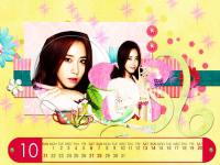 SNSD YoonA : October Calendar