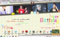 Happy Birthday Kris+My desktop :)