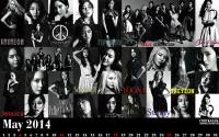 Calendar 2014 Set ::2014 SNSD 3rd Japan Tour Love&Peace May::