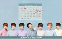 Bangtan for Sept 2014 Calender