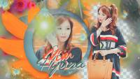 Hyuna | Orange Wall